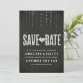Noir et Argent Paillettes Look Save The Date (Debout devant)
