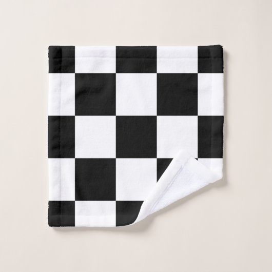 Noir et blanc (Gant de toilette)