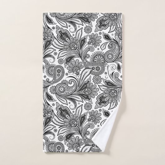 Noir et blanc (Serviette à main)