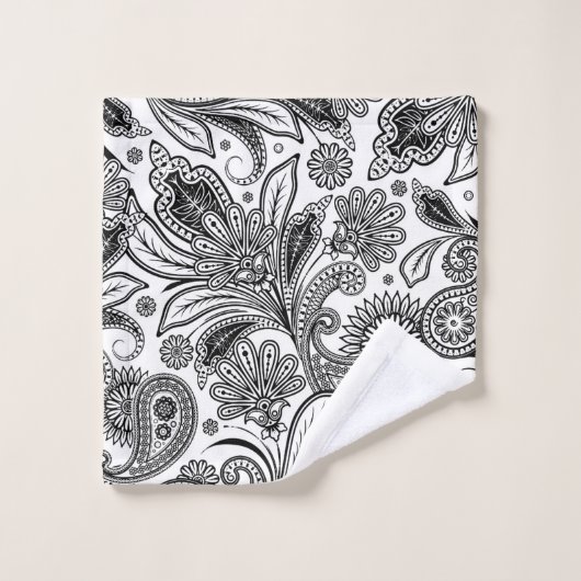 Noir et blanc (Gant de toilette)