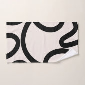 Noir et blanc Abstrait (Serviette à main)