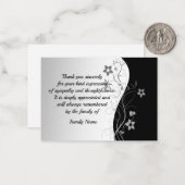 Noir Et Blanc Après Les Funérailles Cartes De Reme (Devant/Arrière en situation)