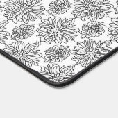 Noir et Blanc Art Mum Flower Desk Mat (Coin)