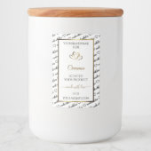 Noir et blanc Art produit Étiquette Gold Hearts (Devant)