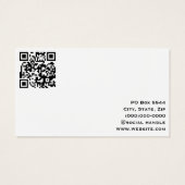 Noir et blanc avec Logo et Carte de visite de code (Dos)