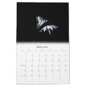 Noir et blanc Calendrier monochrome (Mar 2027)