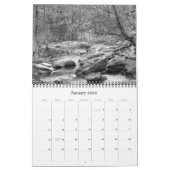 Noir et blanc Calendrier monochrome (Jan 2026)