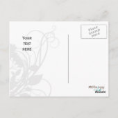 noir et blanc Chic Business Merci Cartes (Dos)