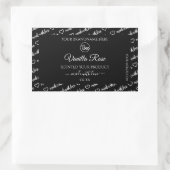 Noir et blanc Cloud Étiquettes de produits Ajouter (Sac)