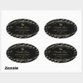 Noir et blanc Cloud Produit Logo Étiquette Gold (Feuille)