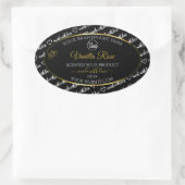Noir et blanc Cloud Produit Logo Étiquette Gold (Sac)
