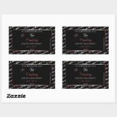 Noir et blanc Cloud Rouge Produit Logo Étiquette (Feuille)