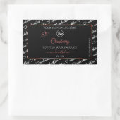 Noir et blanc Cloud Rouge Produit Logo Étiquette (Sac)