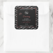 Noir et blanc Cloud Rouge Produit Logo Étiquette (Sac)