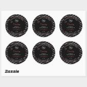 Noir et blanc Cloud Rouge Produit Logo Étiquette (Feuille)