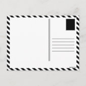 noir et blanc code QR carte postale (Dos)