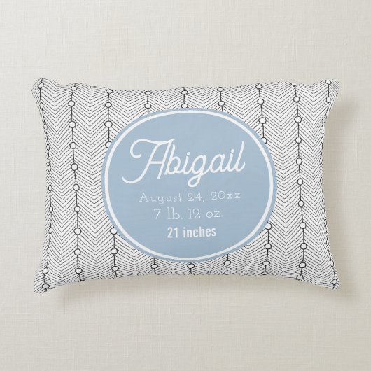 Noir et blanc Coussin d'accentuation de la pépiniè (Devant)