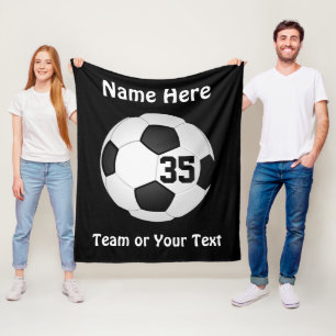 Noir et blanc, Couvertures de soccer personnalisé