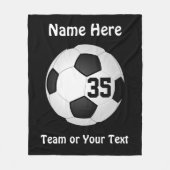 Noir et blanc, Couvertures de soccer personnalisée (Devant)