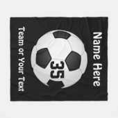 Noir et blanc, Couvertures de soccer personnalisée (Devant (Horizontal))