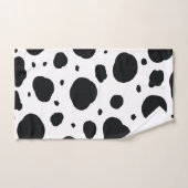 noir et blanc dalmate mignon points monogramme (Serviette à main)