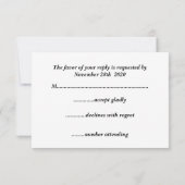 Noir et blanc damassé rsvp (Dos)