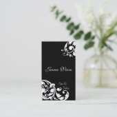Noir et blanc de monogramme de carte de visite de (Debout devant)