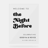 Noir et blanc élégant La nuit avant l'accueil (Recto)