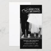 Noir et blanc Enregistrer le Carte photo de date ( (Devant / Derrière)