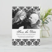 Noir et blanc Enregistrer le Modèle Mariage de dat (Debout devant)