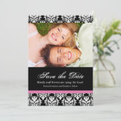 Noir et blanc Enregistrer le Modèle Mariage de dat (Debout devant)