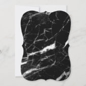 Noir et blanc Faire-part de mariage romantique mod (Dos)