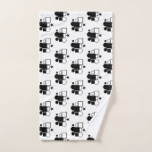 Noir et Blanc : Formes (Serviette à main)
