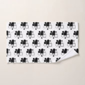 Noir et Blanc : Formes (Serviette à main)