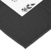 Noir et Blanc Français Thème Toile nappe (Angle)