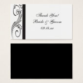 Noir et blanc Frotles Noir et Blanc Mariage favori (Devant & derrière)