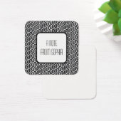 Noir et blanc Funky Retro Motif Notes (Bureau)