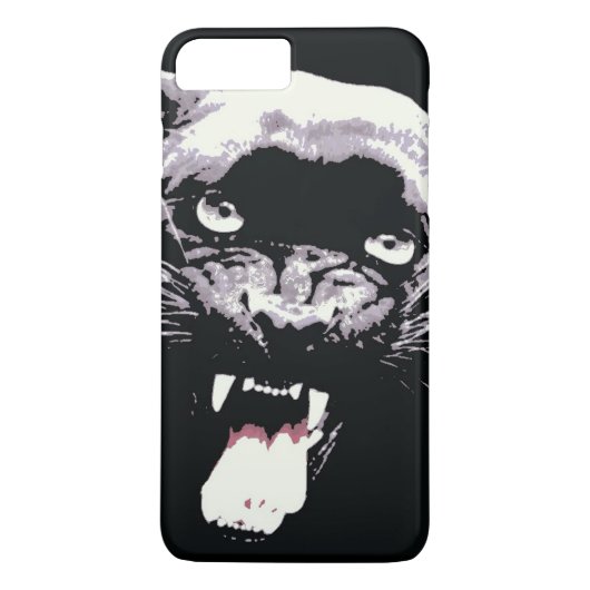 Noir et blanc Jaguar Eyes iPhone 7 Coque (Dos)