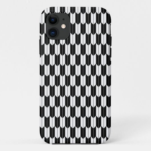 Noir et blanc japonais Yagasuri iPhone 5 Coque (Dos)