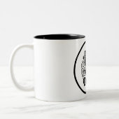 Noir et blanc Lettres modernes Mug Inspirationnel (Gauche)