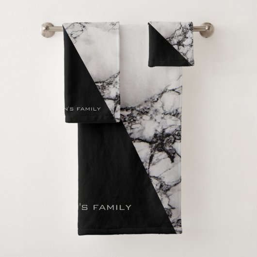 Noir Et Blanc Marbré (En situation)