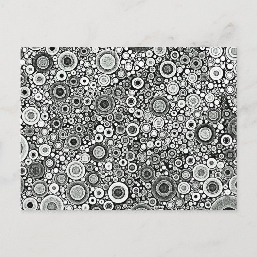 Noir et blanc modèle la nouvelle carte d'adresse (Devant)