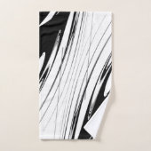 Noir et blanc moderne (Serviette à main)