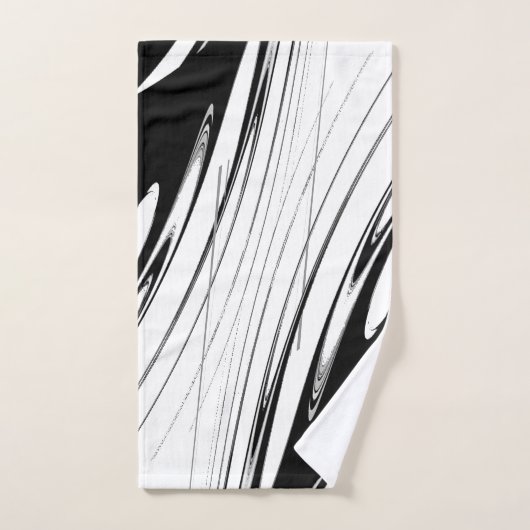 Noir et blanc moderne (Serviette à main)