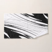 Noir et blanc moderne (Serviette à main)