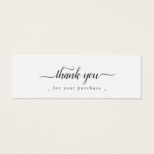 noir et blanc moderne | logo personnalisé merci (Devant)