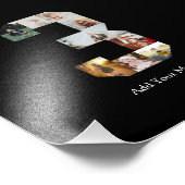 Noir et blanc Numéro 3 Collage photo (Coin)