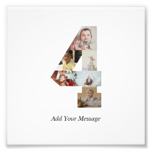 Noir et blanc Numéro 4 Photo Collage