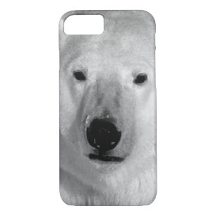 Noir et blanc Ours polaire iPhone 7 Coque
