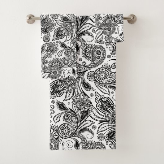 Noir et blanc paisley (En situation)